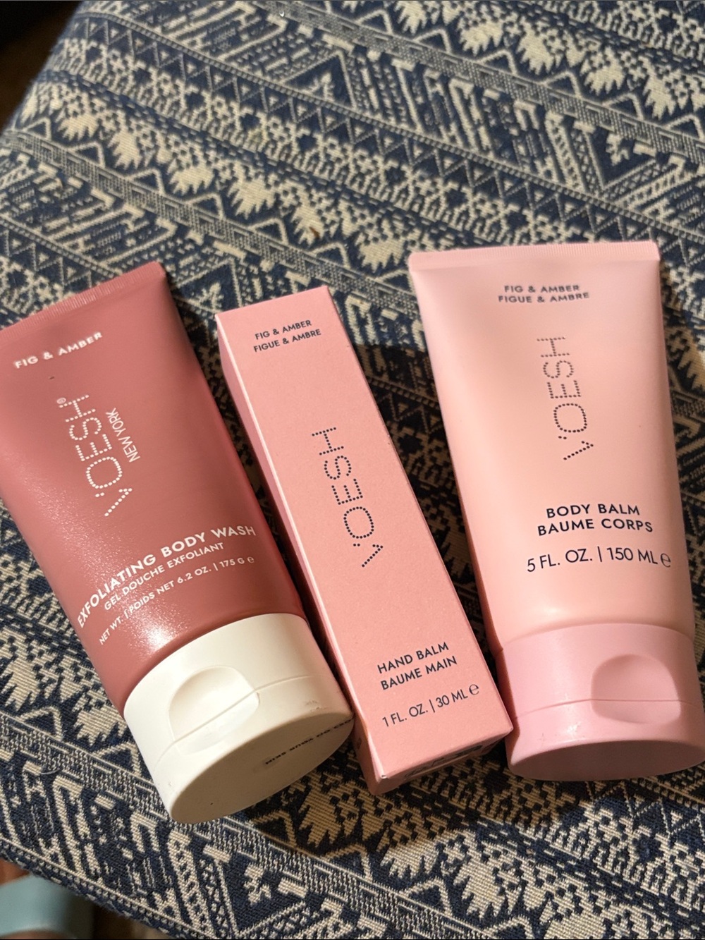 Voesh Fig & Amber Hand & Body Glow Set